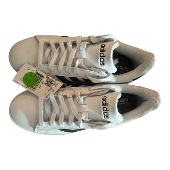 adidas Cloudfoam White and Black Sneakers - Picture 9 of 10